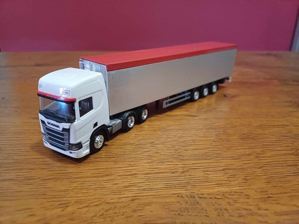 Herpa Scania Cr Achs Mit Schubbodenauflieger Kaufen Auf