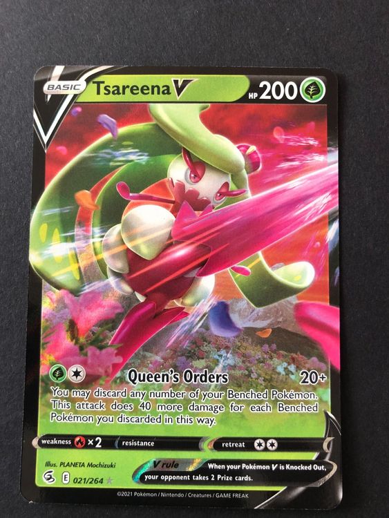 Fusion Strike Tsareena V 021 264 Pokemon 2021 Kaufen Auf Ricardo