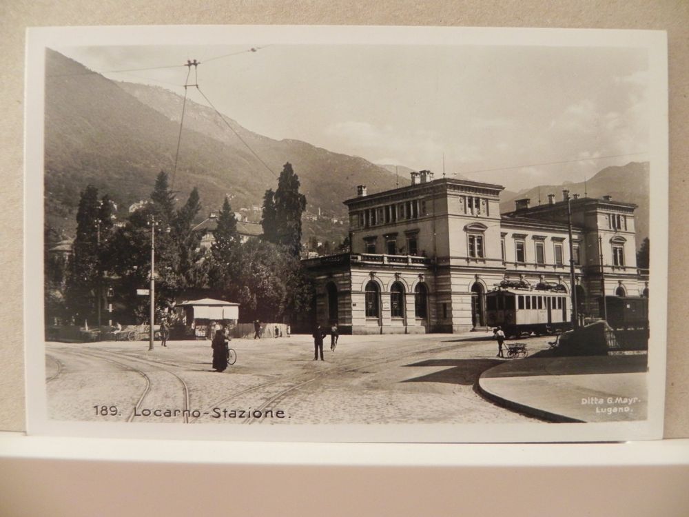 AK Alte RAR Postkarte Locarno Muralto La Stazione Animata Kaufen