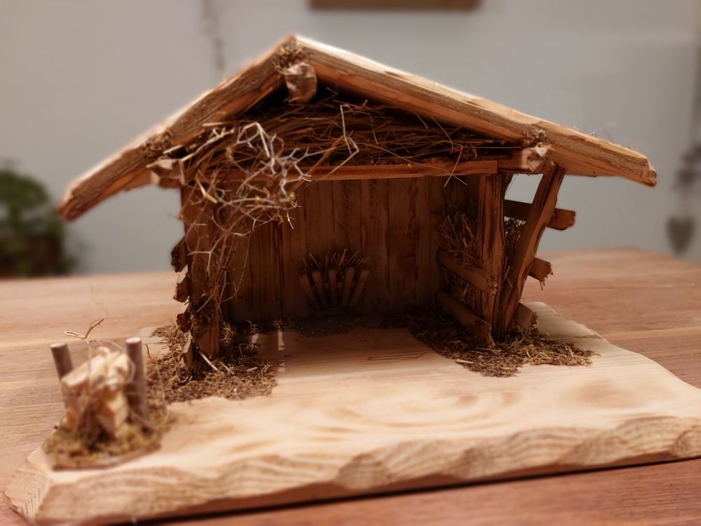 Weihnachtskrippe Aus Holz Kaufen Auf Ricardo