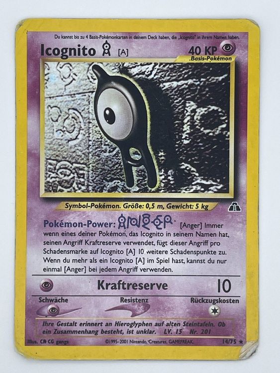 Icognito A Holo Rare Pok Mon Neo Discovery Kaufen Auf Ricardo