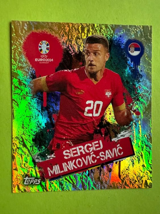 TOPPS EM 2024 SRB 3 SERGEJ MILINKOVIC SAVIC GOLD Kaufen Auf