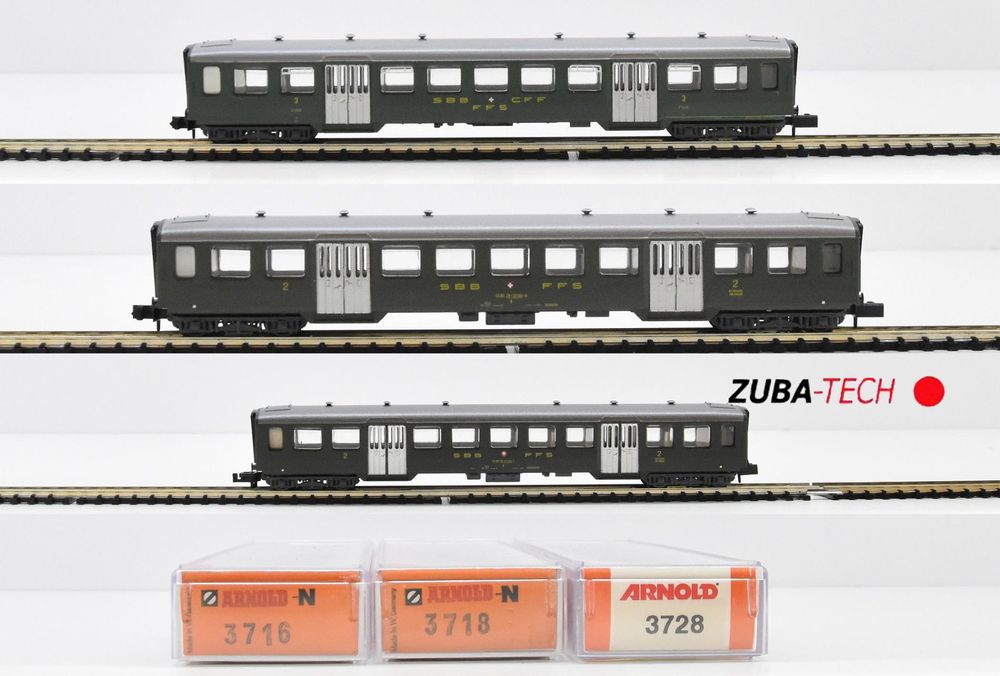 Arnold 3x Leichtstahlwagen SBB Spur N Mit OVP Kaufen Auf Ricardo
