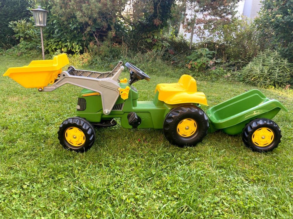 Rolly Toys John Deere Traktor mit Lader und Anhänger Kaufen auf Ricardo