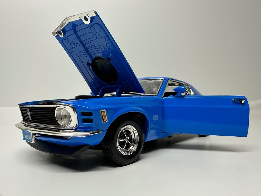 1970 Ford Mustang BOSS 429 1 18 Blau Motormax Kaufen Auf Ricardo