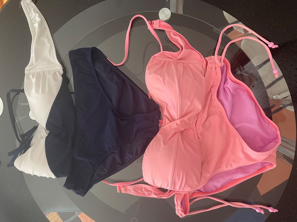 Stk Bikini Rosa Und Bau Weiss Gr C Kaufen Auf Ricardo