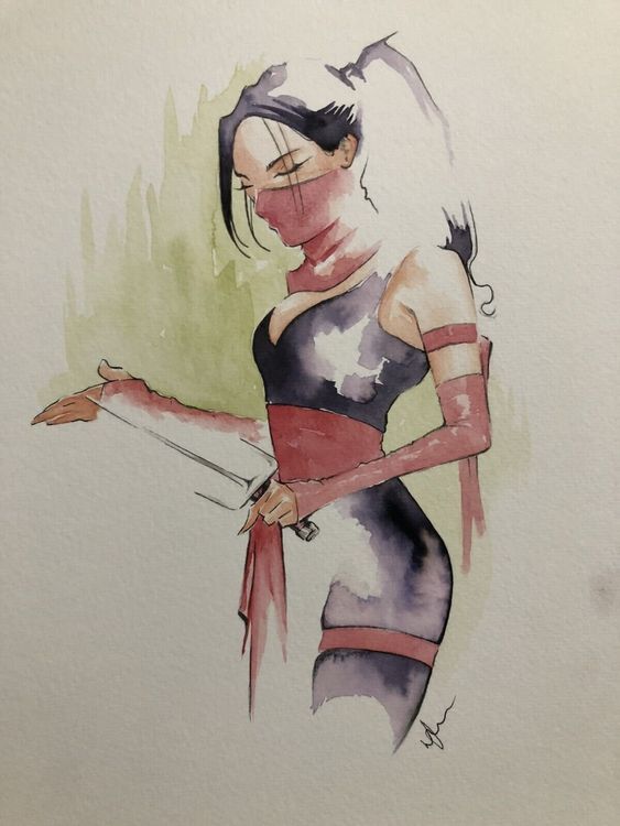 Sef Elektra Peinture Originale L Aquarelle Kaufen Auf Ricardo