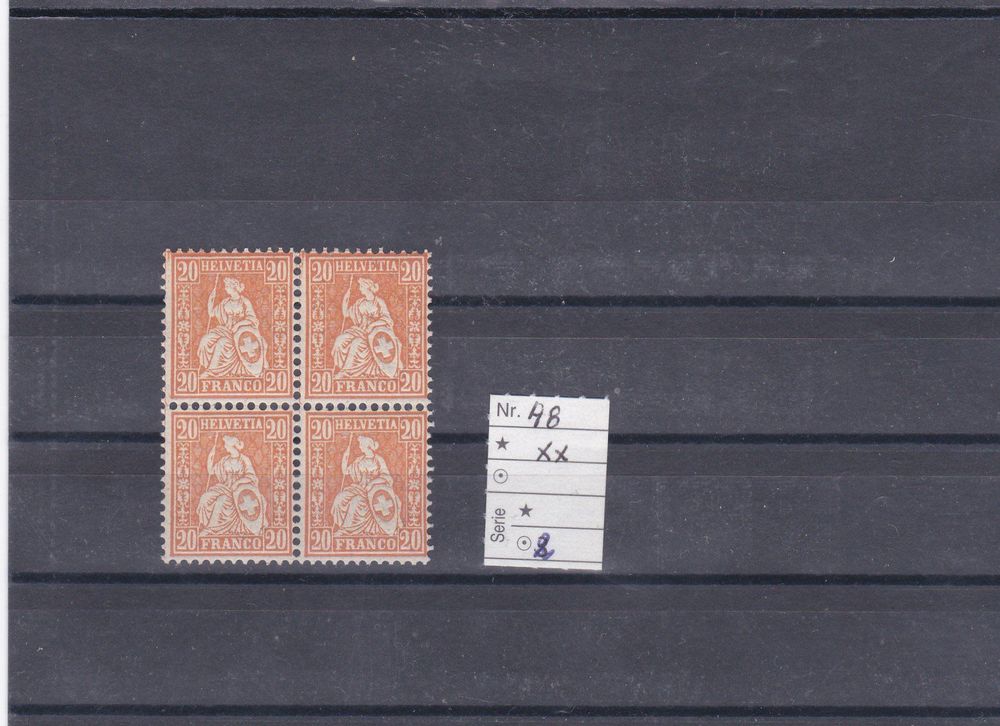 Timbres Bloc Suisse 48 Xx Kaufen Auf Ricardo