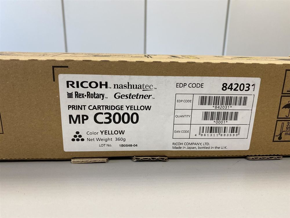 Toner RICOH Gelb MP C2000 C2500 C3000 Kaufen Auf Ricardo