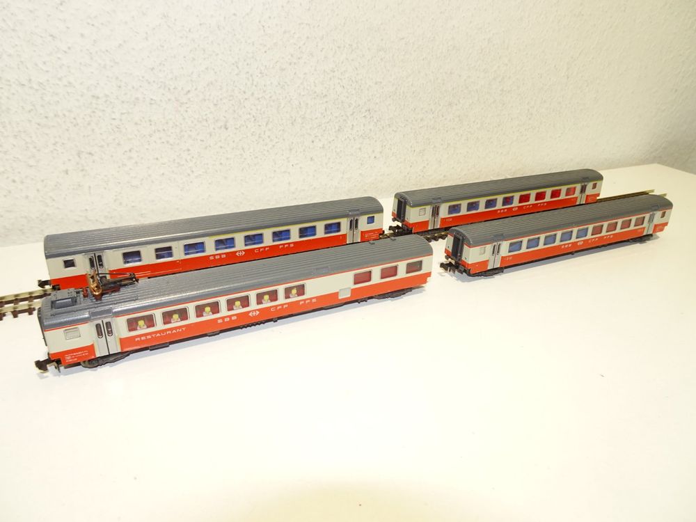 Minitrix Personenwagen Sbb Swiss Express Bel Spur N Kaufen