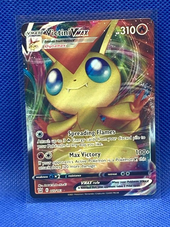 Pokemon Battle Styles Victini VMAX 022 163 EN Kaufen Auf Ricardo