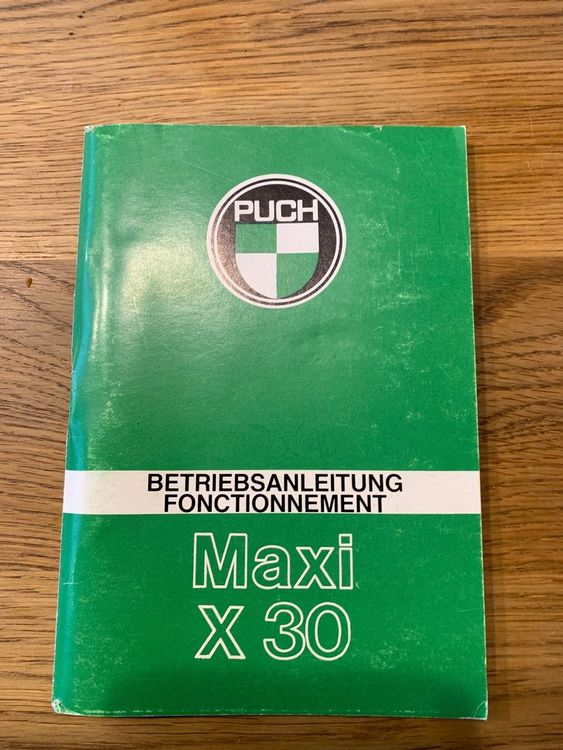 Puch Maxi X30 Betriebsanleitung Kaufen Auf Ricardo