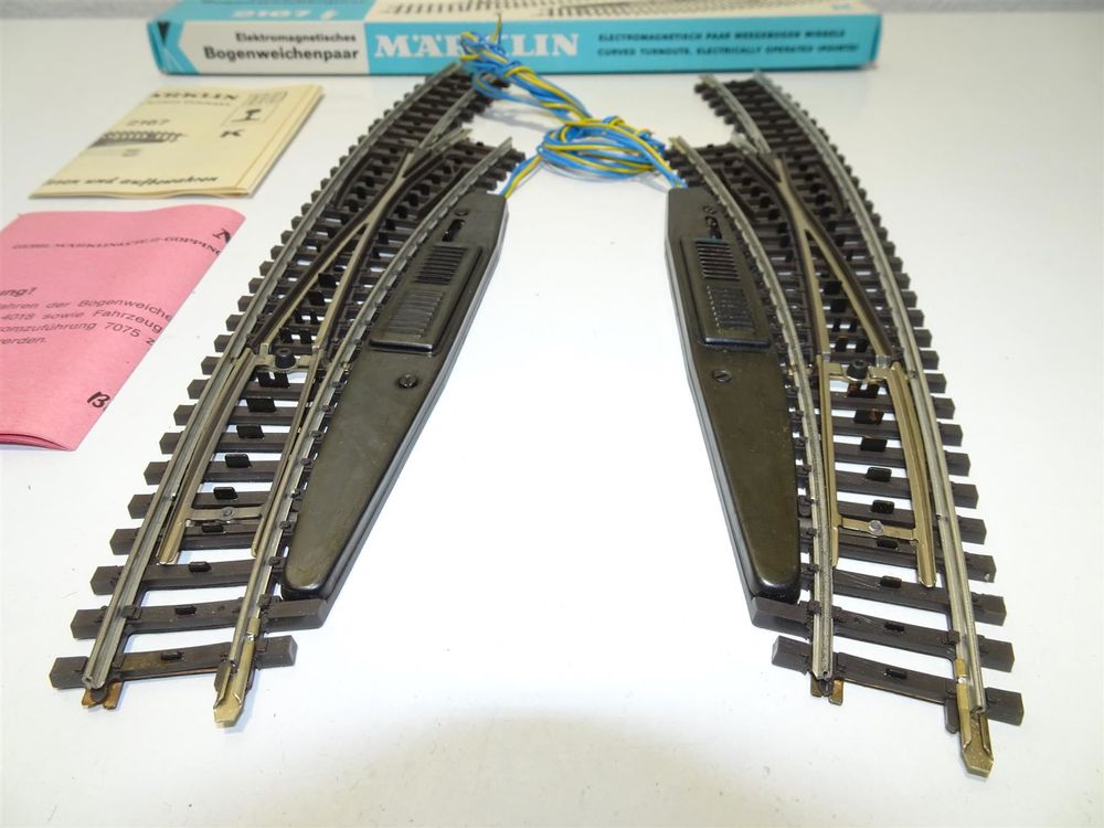 2 Märklin K Gleis Bogenweichen HO 2167 Kaufen auf Ricardo