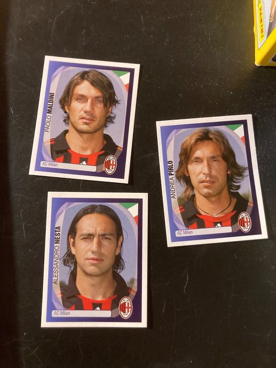 Maldini Nesta Pirlo AC Milan Champions League Panini 2007 08 Kaufen