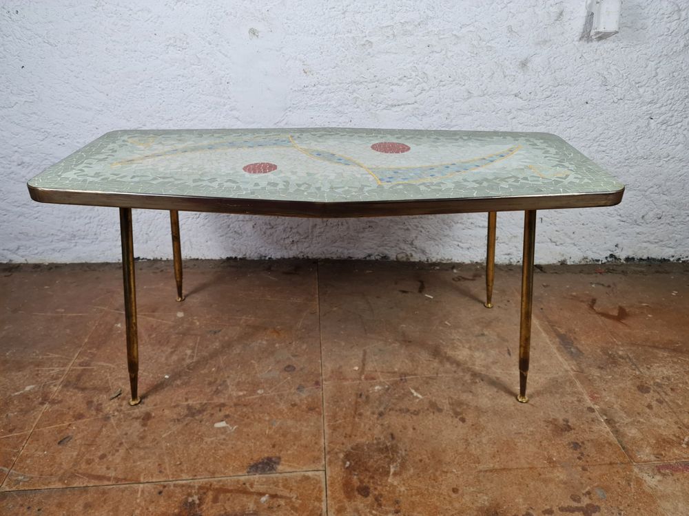 Mid Century Vintage Grosser Mosaik Couchtisch Sofatisch Kaufen Auf