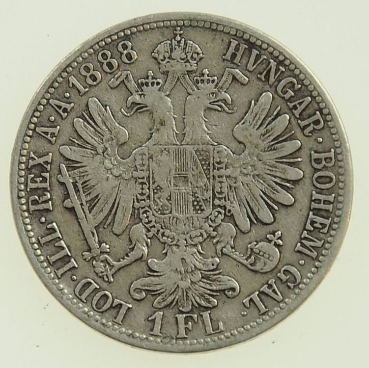 1 Florin Silbermünze Österreich 1888 Kaufen auf Ricardo