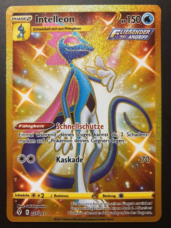 Pokemon Intelleon Secret Gold Mint Fr Kaufen Auf