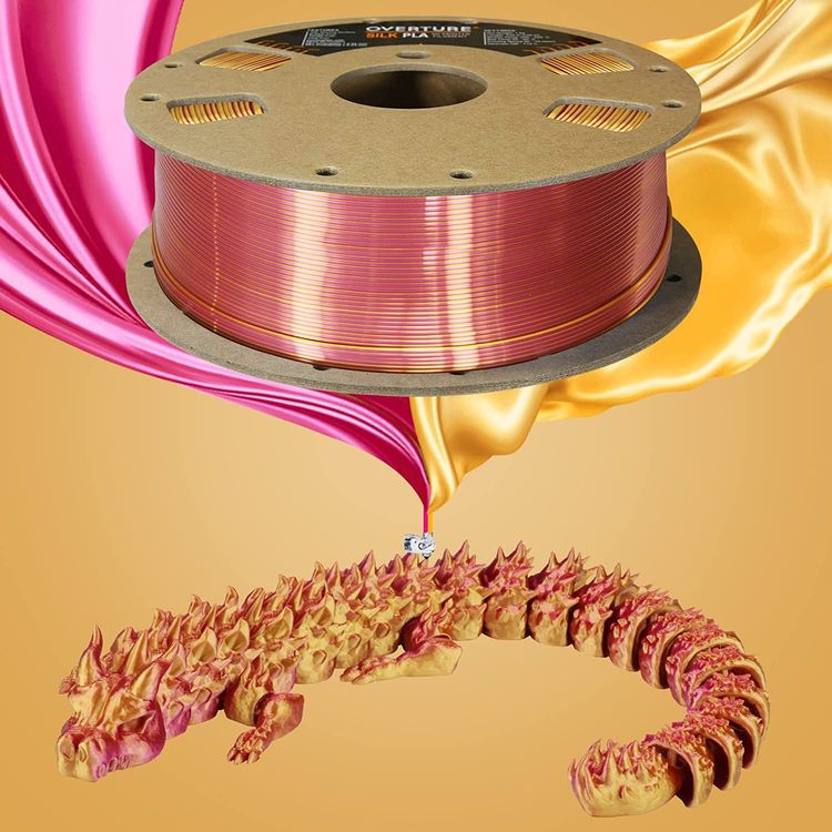 Silk PLA Zweifarbig Filament 1 75mm für 3D Drucker 1kg Spule Kaufen