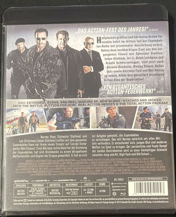 THE EXPENDABLES 3 A MANS JOB BLU RAY Kaufen Auf Ricardo