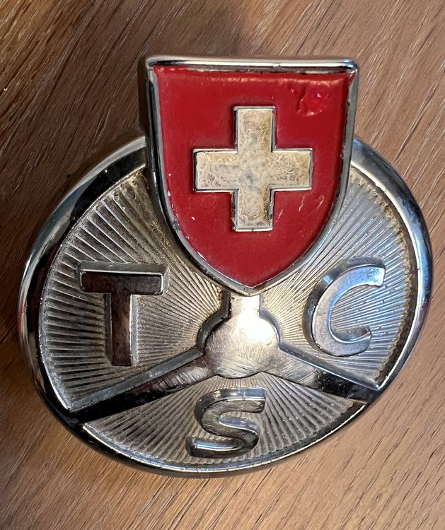 Altes Automobil TCS Emblem Plakette Metall Verchromt Kaufen Auf Ricardo