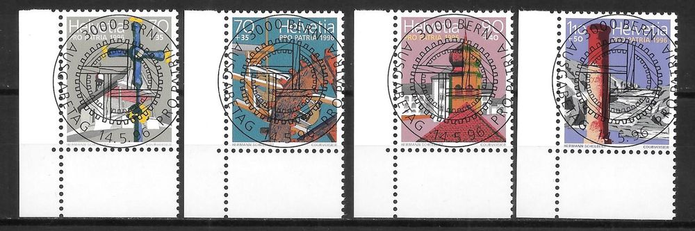 Serie Pro Patria 1996 4 Werte Mit ET Vollstempel 14 5 1996 Kaufen Auf