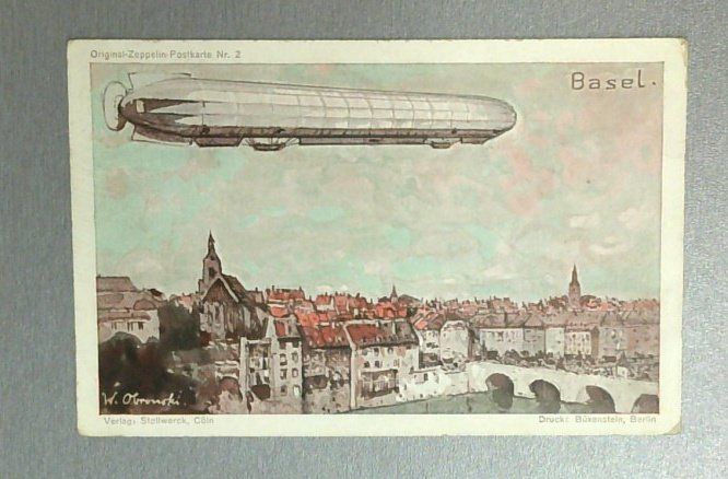 Orginal Zeppelin Postkarte No Basel Ungelaufen Kaufen Auf Ricardo