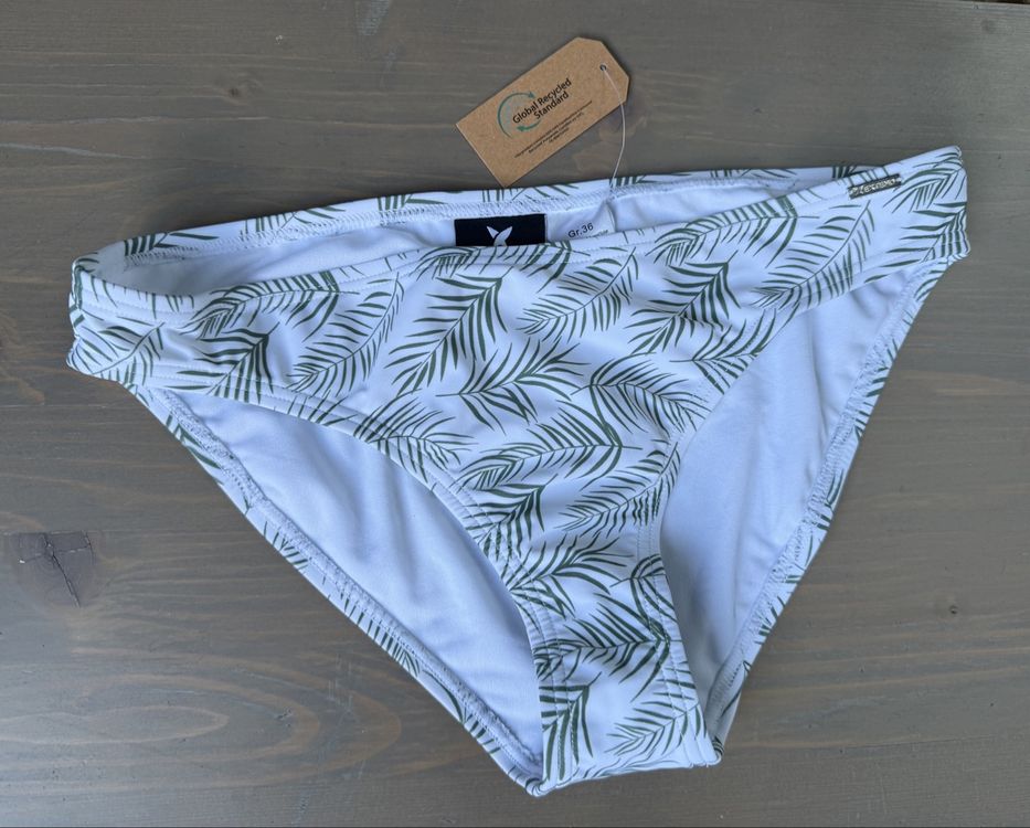 Bikini Hose mit Palmenmuster Grösse 36 Sommerfeeling Neu und