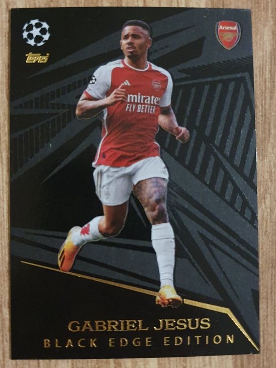 Gabriel Jesus Black Edge Edition Topps Match Attax 2023 24 Acheter