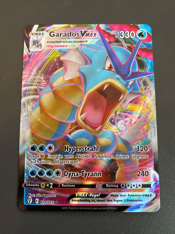 Pokemon Garados VMAX Drachenwandel 029 203 Kaufen Auf Ricardo