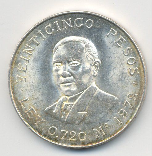 Mexiko Mexico Pesos Benito Juarez Km Silber Kaufen Auf