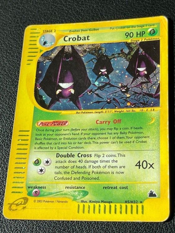 Crobat H H Rare Holo Pok Mon Skyridge Kaufen Auf Ricardo