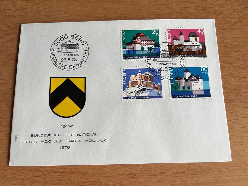 FDC Pro Patria 1978 Kaufen Auf Ricardo