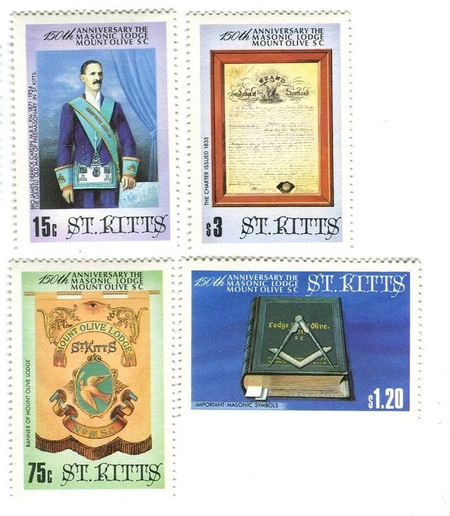 Briefmarken Freimaurerloge St Kitts Kaufen Auf Ricardo