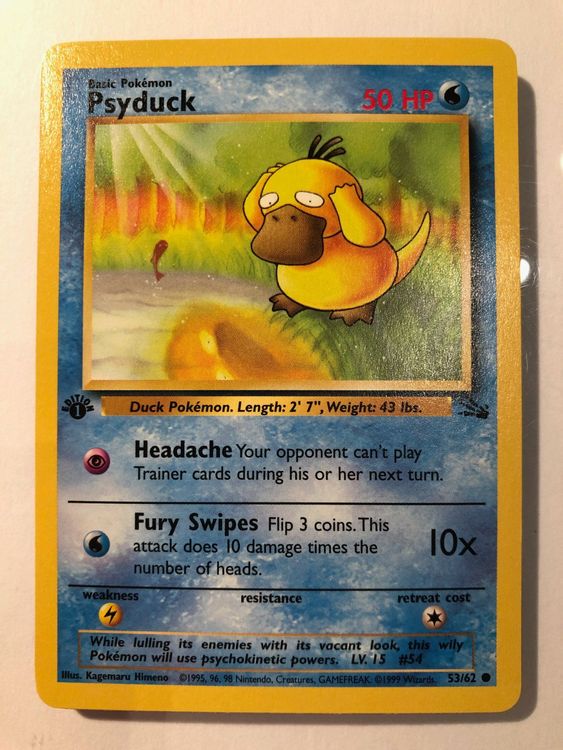 Psyduck St Fossil Mint Ab Kaufen Auf Ricardo