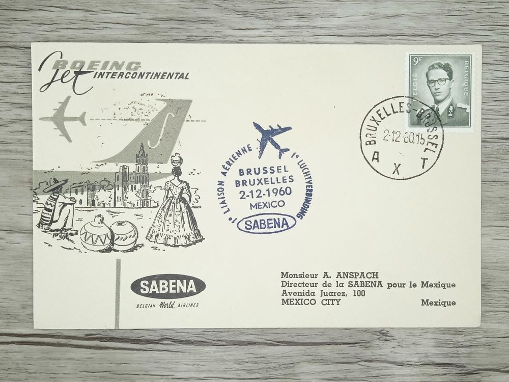 TR77 Enveloppe Timbre Belgique 1960 Theme Aviation Kaufen Auf Ricardo