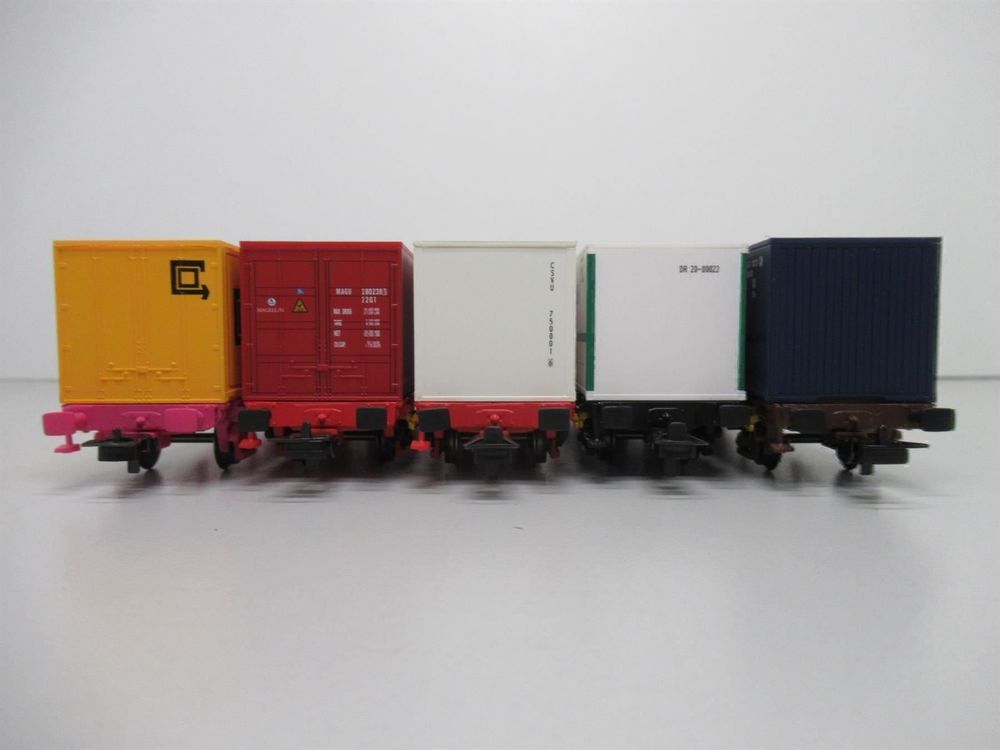 Piko 5 X Containertragwagen DC H0 Kaufen Auf Ricardo