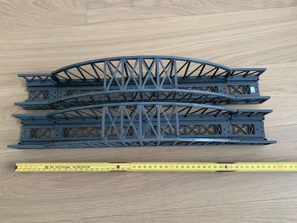 Märklin H0 2x 7263 Bogenbrücke u 4 x kurze Gitterbrücken Kaufen auf