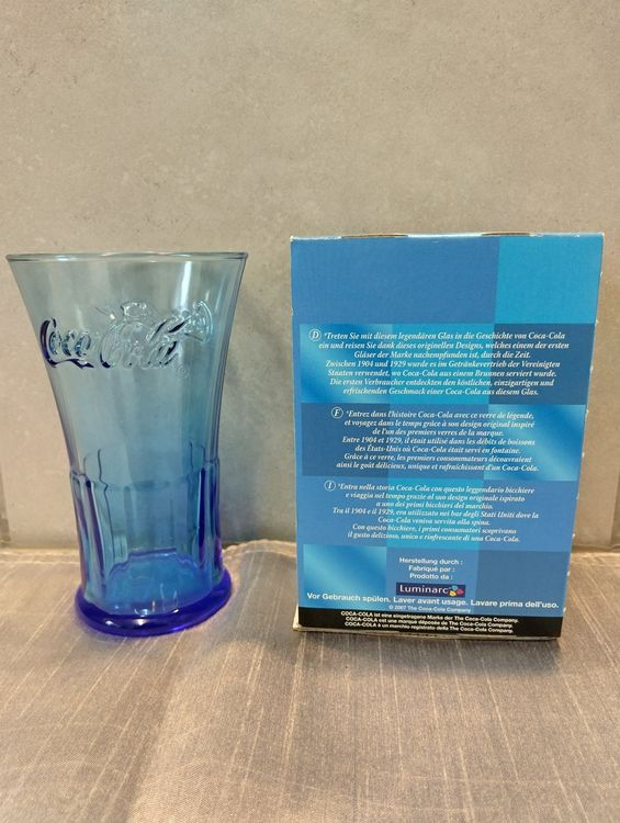 2007 McDonald s Coca Cola Glas Form von 1904 2 Gläser Blau Kaufen auf