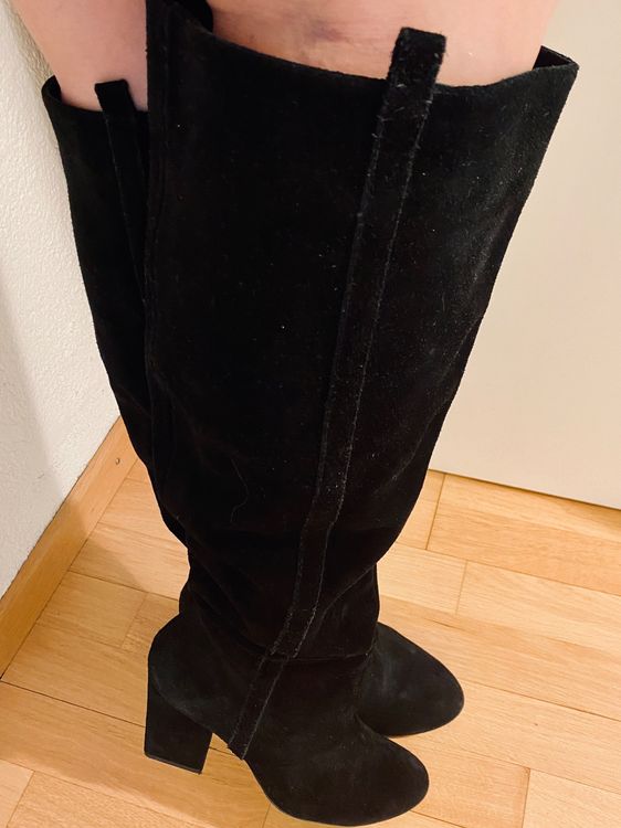 Zara Stiefel Overknee Echt Leder Wildleder Schwarz Kaufen Auf Ricardo