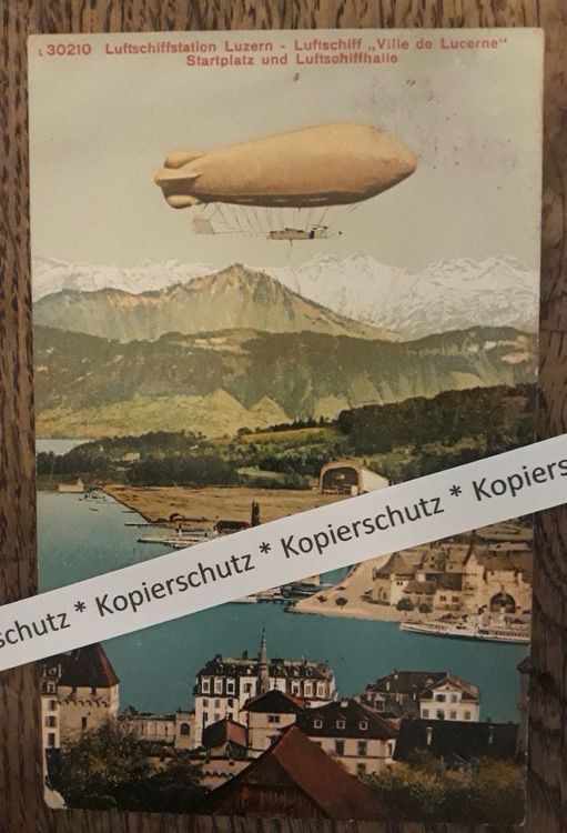 Ak Postkarte Luftschiffsstation Zeppelin Luzern Gel Kaufen Auf