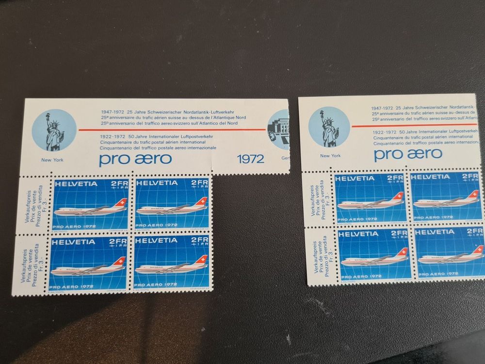 Briefmarke Pro Aero Aktion 1972 Swissair Kaufen Auf Ricardo