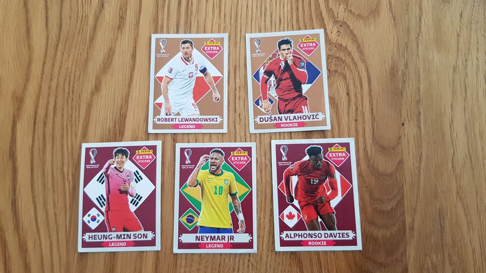 5 Panini Extra Sticker Lewandowski Neymar JR Kaufen Auf Ricardo