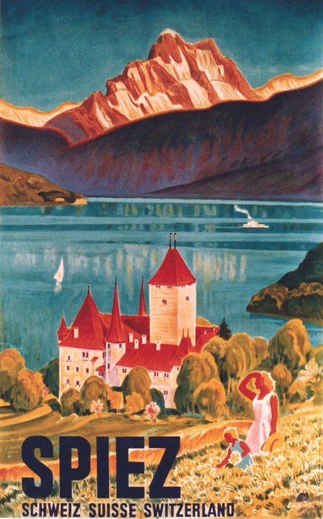 SPIEZ THUNERSEE 1938 Original Plakat Kaufen Auf Ricardo