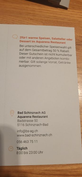 Thermalb Der Bad Schinznach F R Essen Kaufen Auf Ricardo