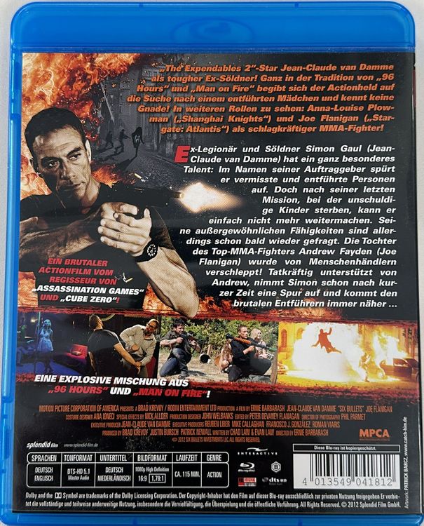 Six Bullets Van Damme Blu Ray Kaufen Auf Ricardo