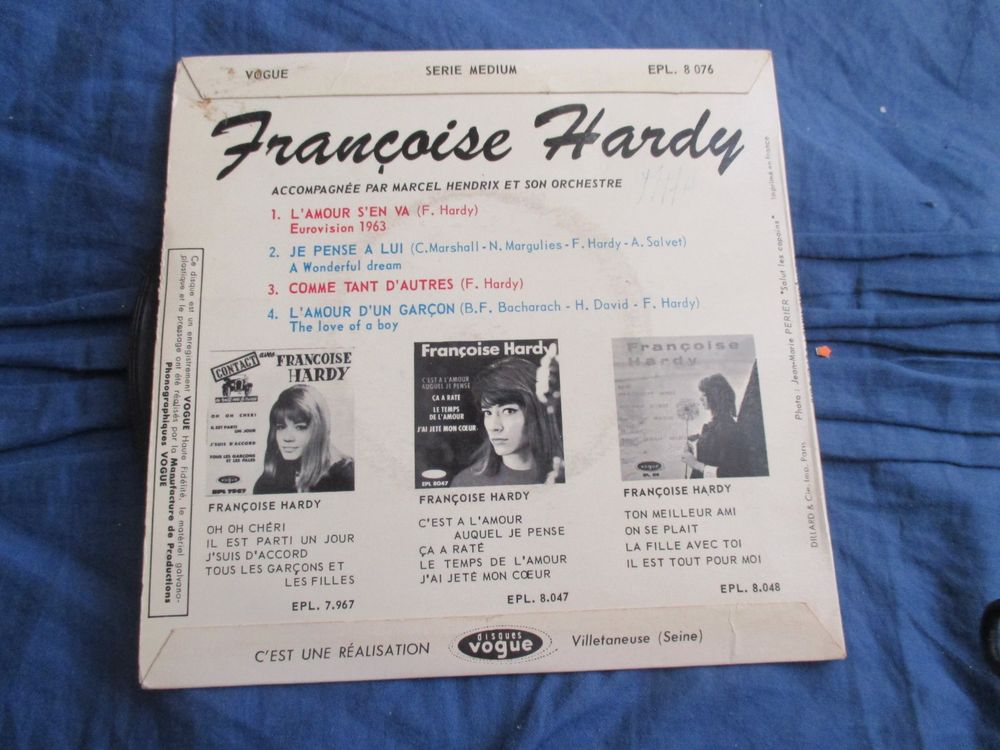 Françoise Hardy EP L amour s en va Kaufen auf Ricardo