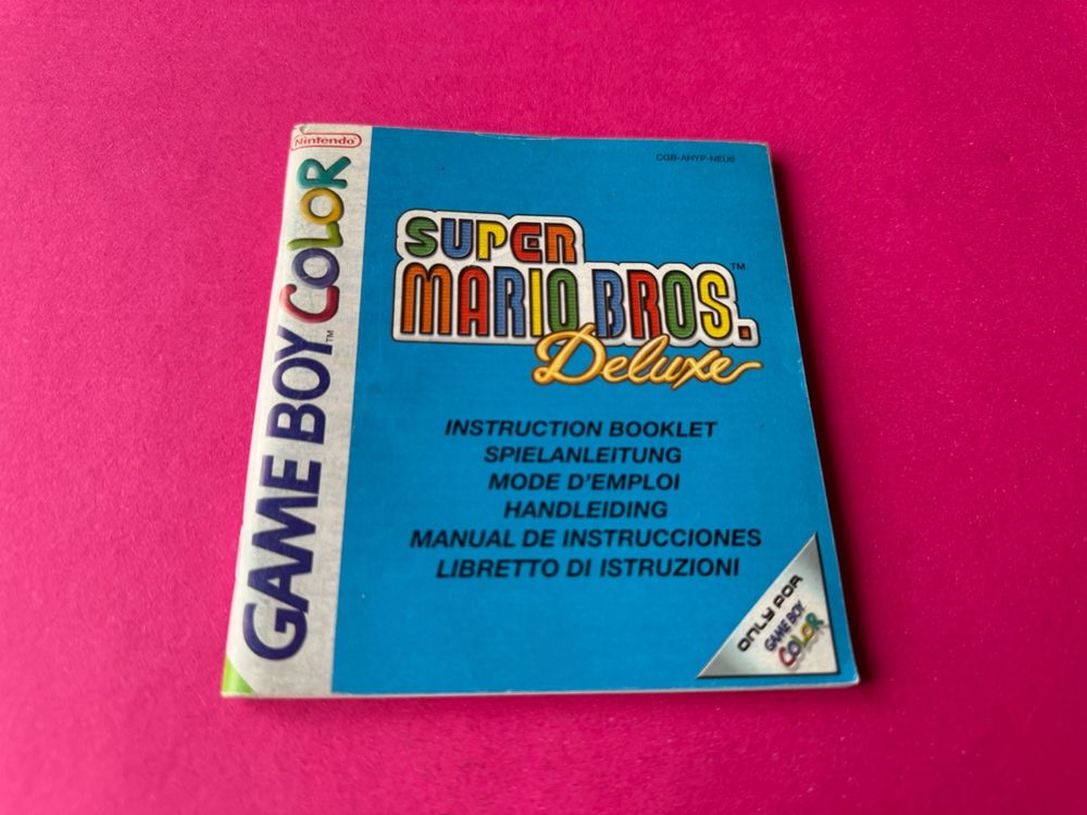 Anleitung F R Super Mario Bros Deluxe Game Boy Color Kaufen Auf Ricardo