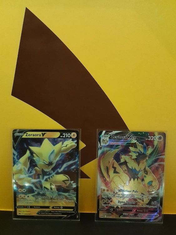 Pokemon Zenit der Könige Zeraora V VMax DE CRZ 053 054 Kaufen auf