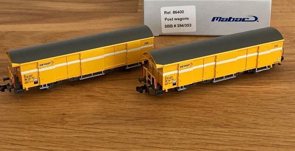 AEMA 101055 34 N Mabar 86400 SBB Postwagen Set 252 268 Neu Kaufen Auf