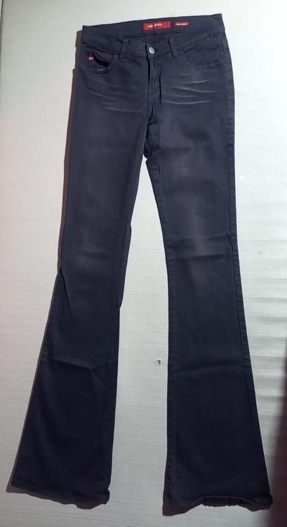 NP 169 Miss Sixty Schwarze Jeans Schlaghose Stone Washed XS Kaufen